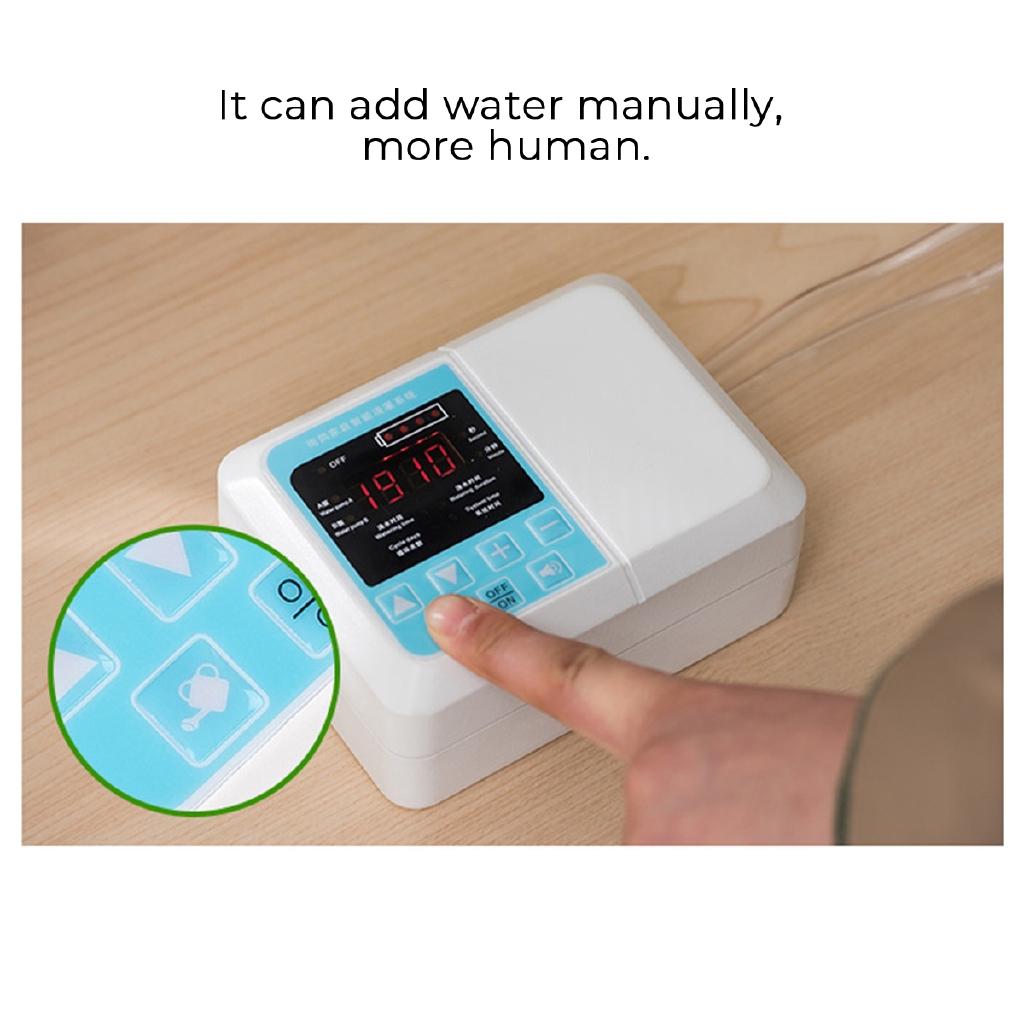 Double Pump Intelligent Garden Automatic Watering Device Solar Energy Charging Potted Plant Drip Irrigation Timer System
