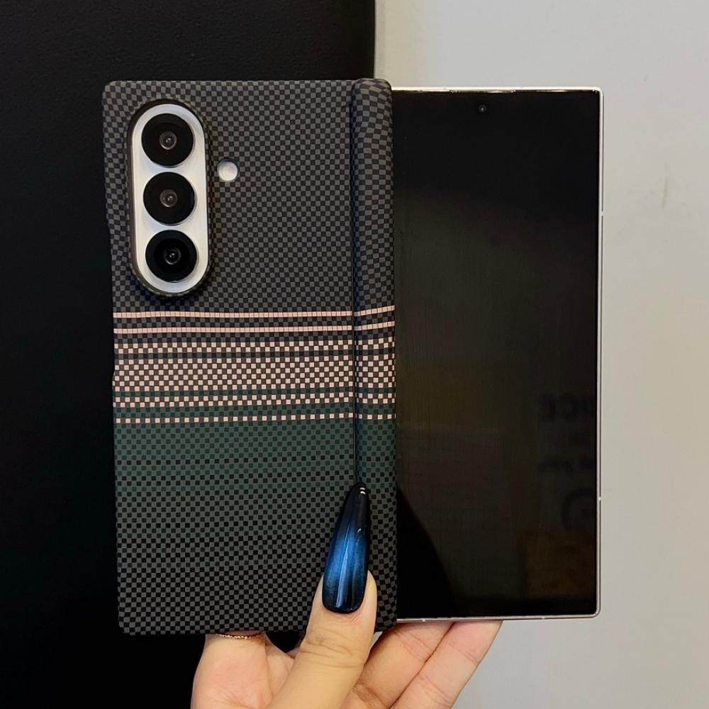 Luxury For Magsafe Wireless Charging Aramid Carbon Fiber Phone Case For Samsung Galaxy Z Fold 8 7 Fold8 Ultra Magnetic Cover