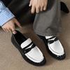 Men's Autumn Casual Leather Driving Loafers - Slip-On Low-Top