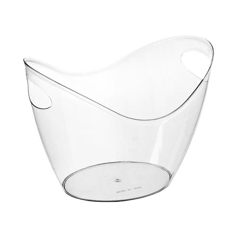 4L/8L Plastic Ice Bucket For Drinks And Parties Perfect For Wine Champagne Mimosa Cocktail Bar Outdoor Picnic Fruit Storage Bask