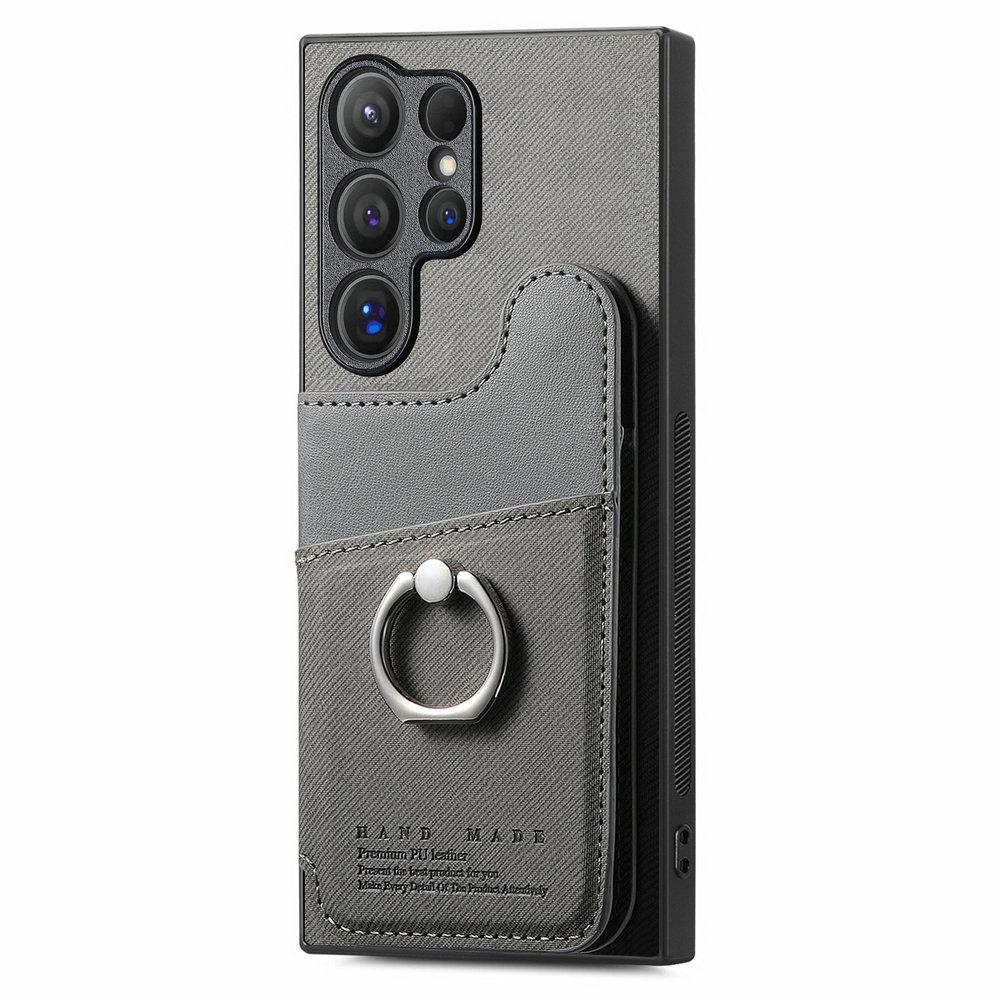 Wallet Double Button Magnet Leather RFID Card Case for Samsung Galaxy S26 Ultra S25 S24 S23 S22 S21 Plus S 26 Edge 25 FE 24 Etui