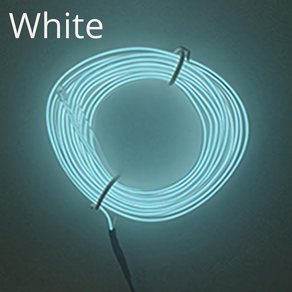 1M 2M 3M 5M Car Interior Lighting Auto LED Strip Wire Rope Tube Line Flexible Neon Light With 12V USB Cigarette Drive