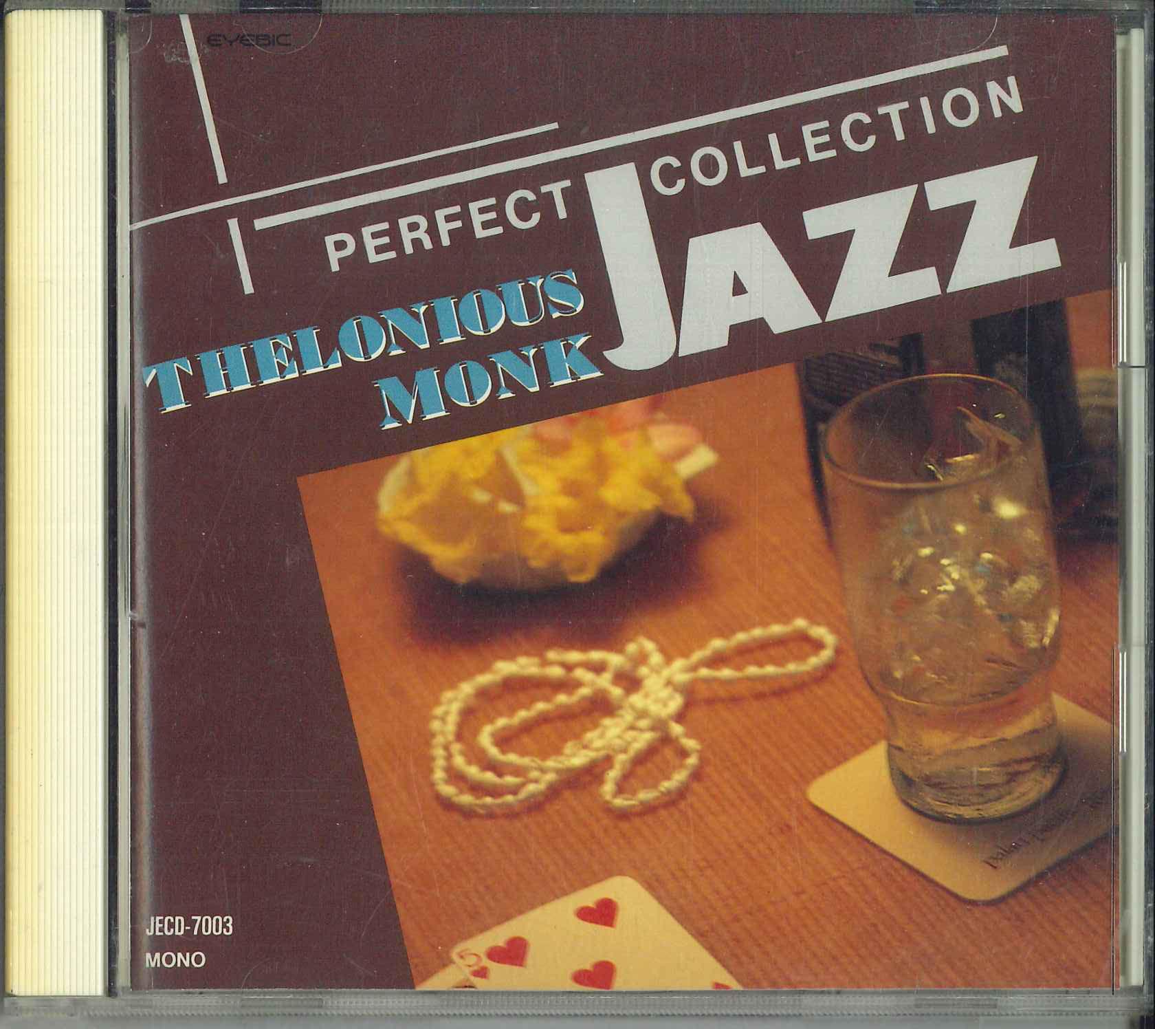 

CD THELONIOUS MONK - Perfect Jazz Collection Thelonious JECD7003 EYEBIC INC. 1992 Japan Jazz Used