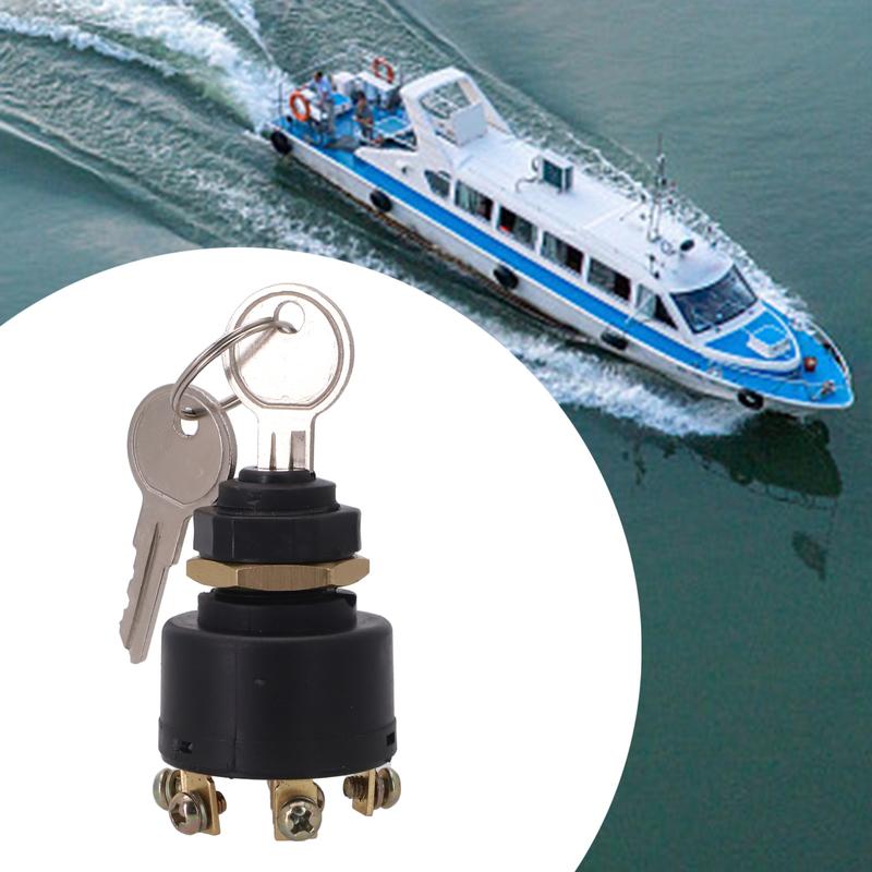 Six Terminal For Ignition Switch for Marine Use Compatible with For Johnson and For Evinrude For OMC Inboard and Outboard Motors