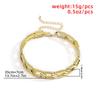 IngeSight.Z Retro Irregular Geometric Plastics Chain Choker Necklace Chunky Gold Color Short Clavicle Necklace for Women Jewelry