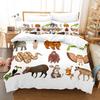 Juego de Ropa de Cama de Capibaras Individual Twin Full Queen King Size Juego de Cama para Dormitorio de Adulto Niño Juegos de Funda Nórdica Juego de Sábanas Anime Impresión 3D