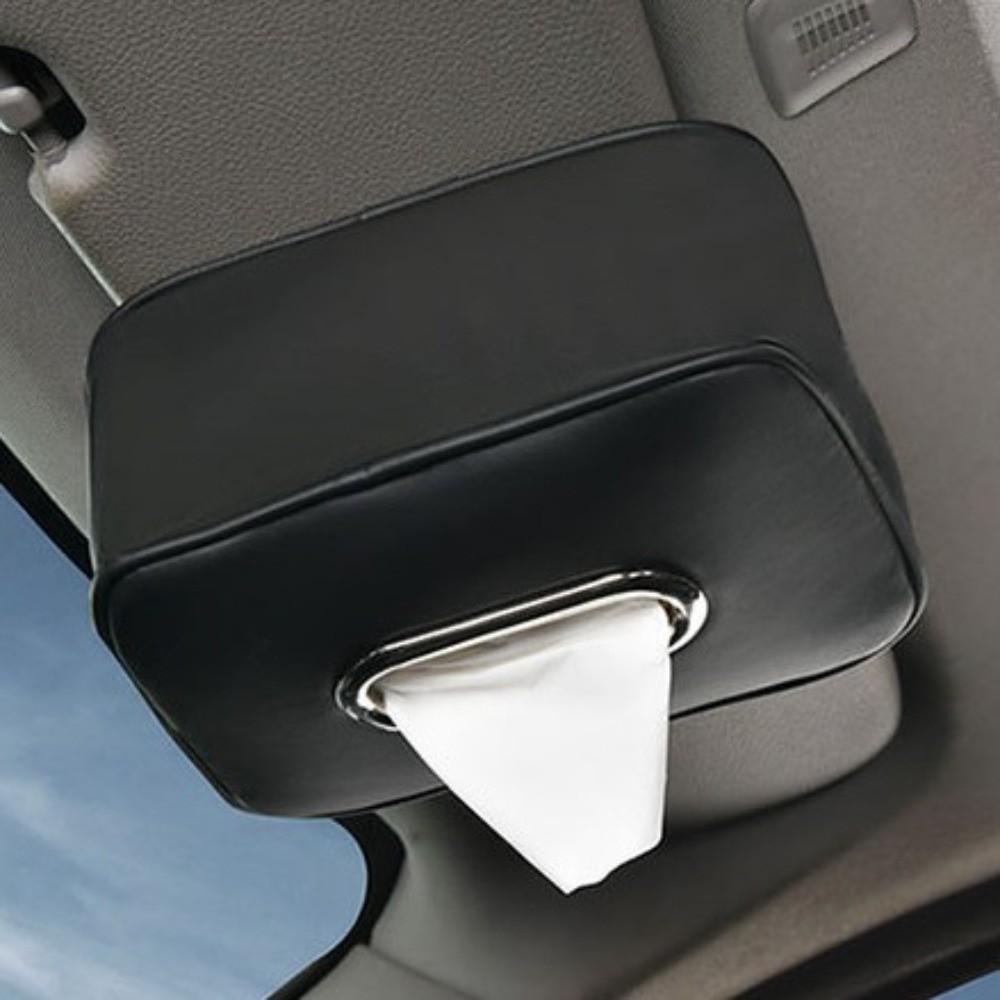 Leder Auto Taschentuchbox Minimalistische Sonnenblenden-Taschentuchbox Langlebige Taschentuch-Aufbewahrungsbox Auto Innenraum