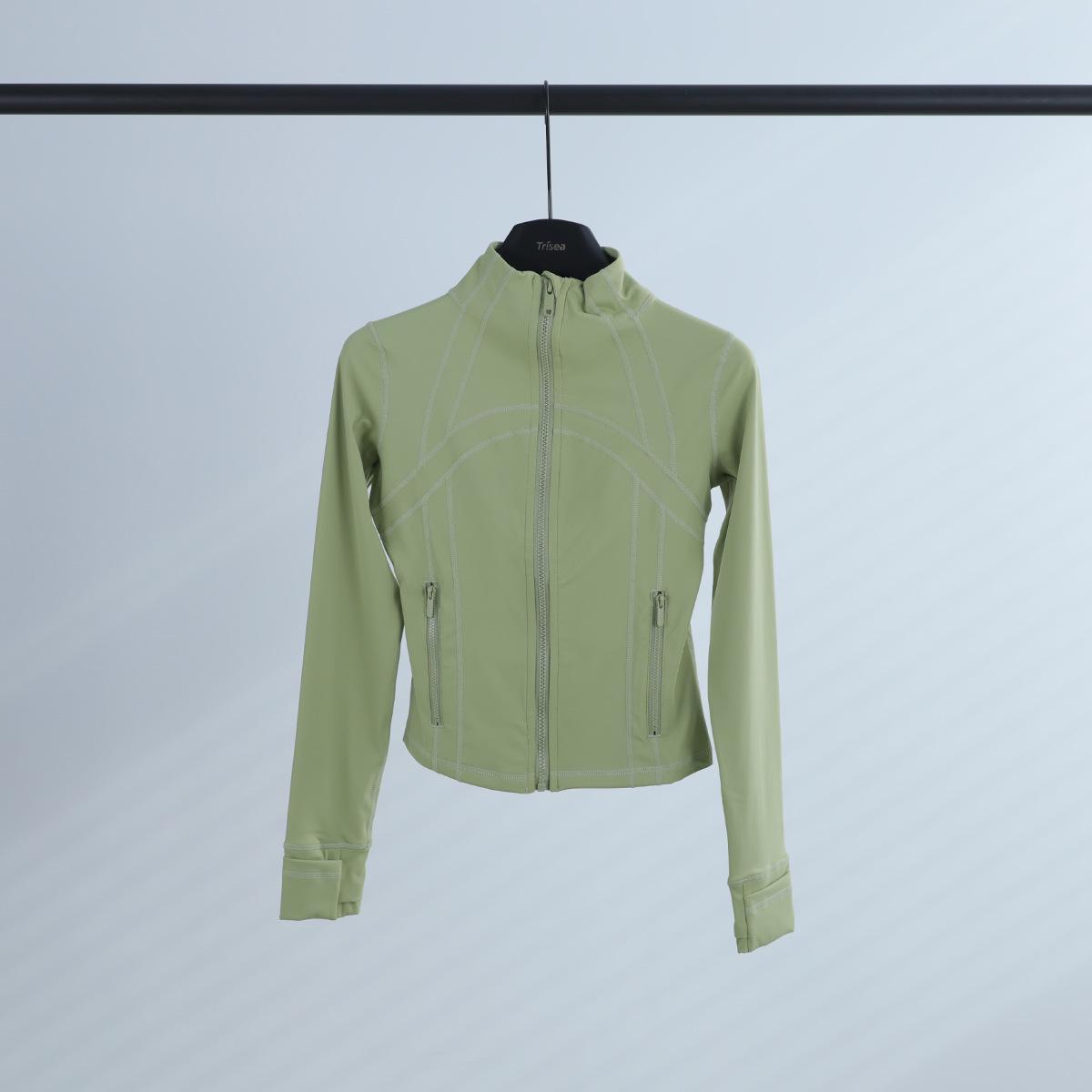 

LULULACIE Women s Slim Fit Long Sleeve Sport Jacket with Stand-up Collar for Running and Yoga XXL