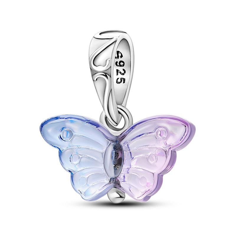 Fashion Spring Series Charms Beads 100% Copper Flower Birds Butterfly Pendent Fit Original Qikaola Bracelet Jewelry