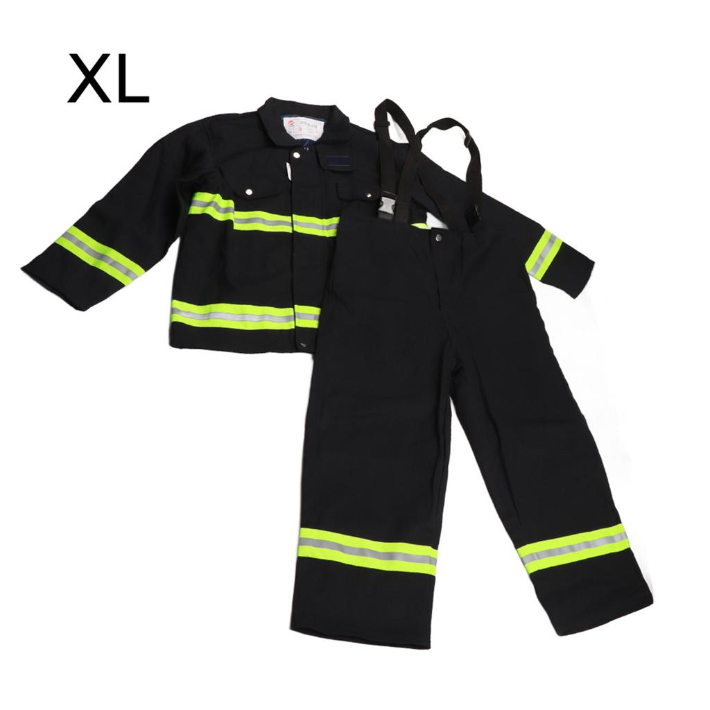 Fire Fighting Equipment Flame Retardant Clothing Fireproof Heatproof Firemen Protective Reflective Coat Trousers Fireproof Suit