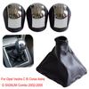 Manual 5 6 Speed Gear Shift Knob HandBall ABS Leather For Opel Vectra C B Corsa Astra G SIGNUM Combo 02-05 With Gaiter Boot