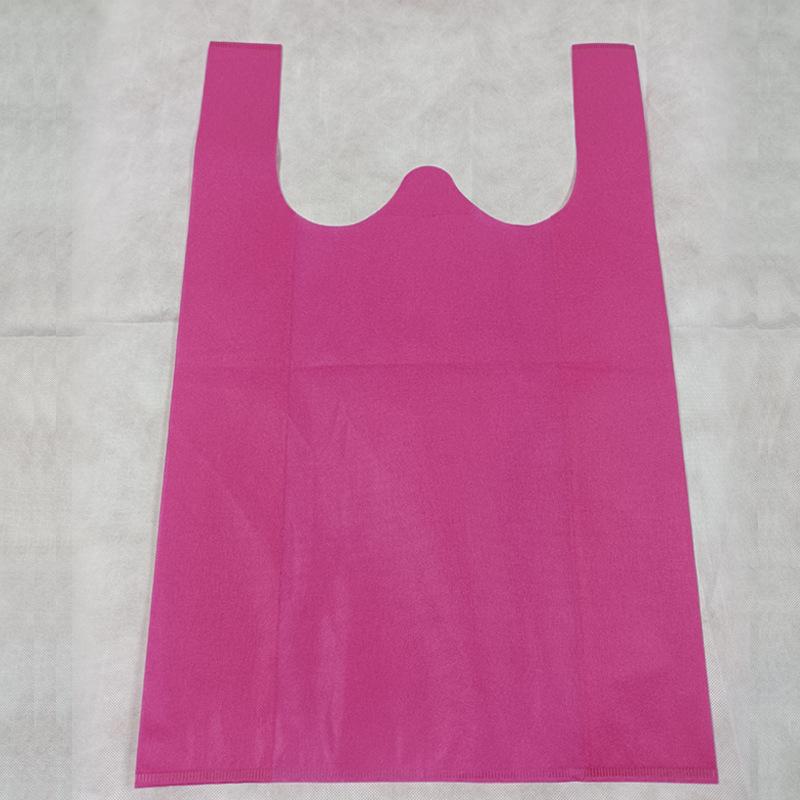 20pcs StoBag Non Woven Carrier T Shirt Bags Durable Reusable Bags for Party Food Takeout Gift Packing