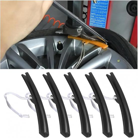 AICEL Car Tire Changing Rim Protector, 5 Pcs Wheel Changing Rim Savers, 15Cm Auto Tire Changer Guard Edge Saver Tool, Fixing Tyre Rim Protective