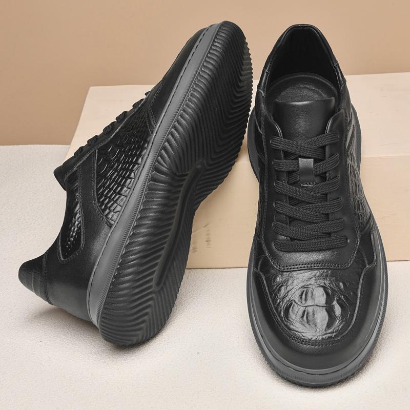 Fashion Genuine Leather Mens Shoes Soft Male Treking Footwear Fashion Man Hiking Shoes Outdoor Sports Sneakers Non-Slip Travel Trainers