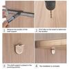 20Pcs L-Shaped Shelf Support Studs For Fix Wooden/Glass Boards In Cabinets Furniture Wardrobes Partition Support Shelf Bracket