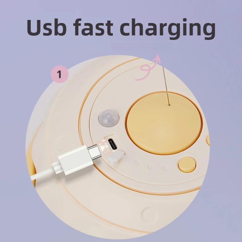 Kreatives Lustiges Haustier Katze Spielzeug USB-Aufladung Verstecken Beißen Spielzeug für Katze Intelligente Katzen Reizung Drehrad Tier Spielzeug Interaktiv 3-Modi Haustier Produkte