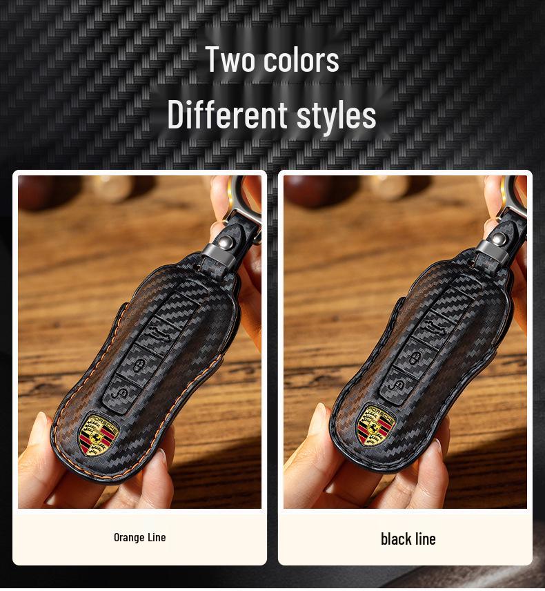 Porsche Carbon Fiber Key Cover for Taycan, Cayenne, Macan, Panamera, 718, 911