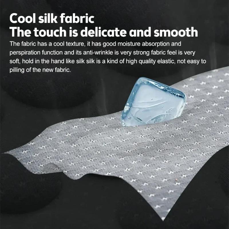 Breathable Comfortable Summer Cool Ice Silk Car Seat Cushions with 3D Spherical Protrusions Soft for Most Cars