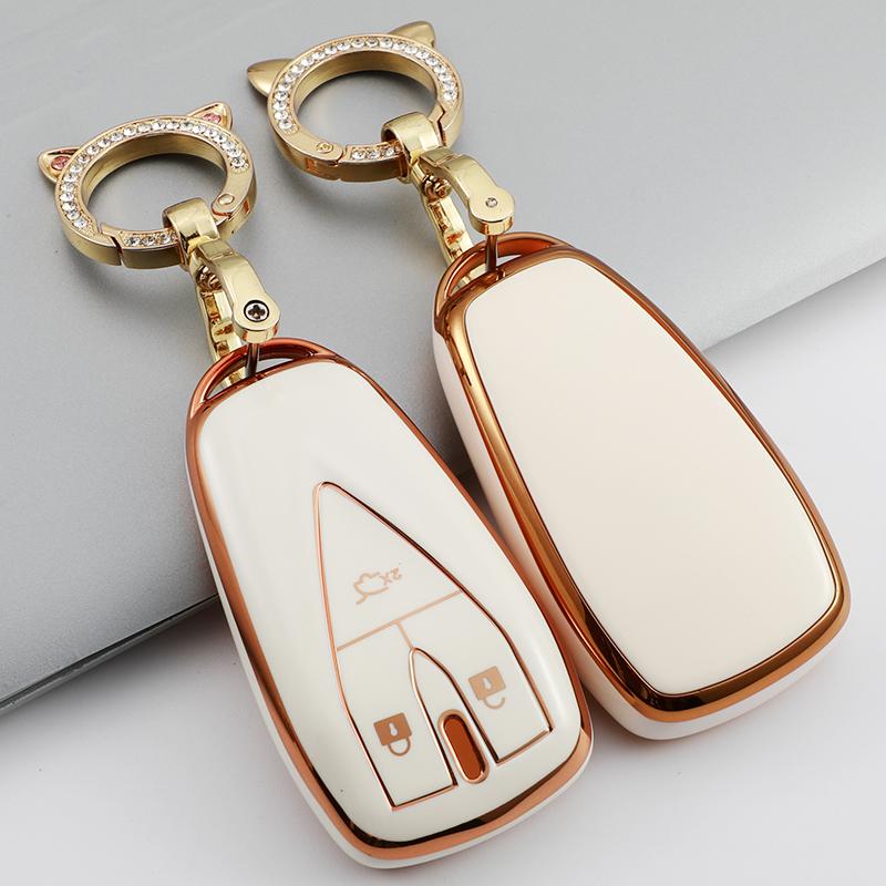For Changan Cs35 Plus Cs75Plus Cs55Plus Eado Uni-T Oushang X5 X7 Ev Tpu Car Key Case Cover Shell Fob Keychain