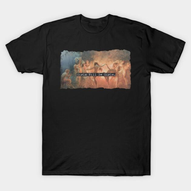 Girls Are Girls Tshirt Medusa Feminist Womens Tshirt Loose and Comfortable Shortsleeved for Both Unisex and Women S