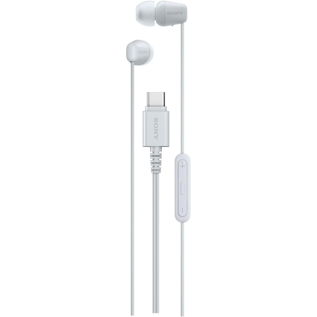 

Sony WZ White Earphones with Remote Balanced Sound Compact 4 Colors Calls Clear Remote Proprietary Low to High Frequency Range IER-EX15C Type-C білий