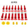 16Pcs Stainless Steel Caulking Finisher Glue Nozzle Applicator+6Pcs Base Kits Improvement Construction Tool