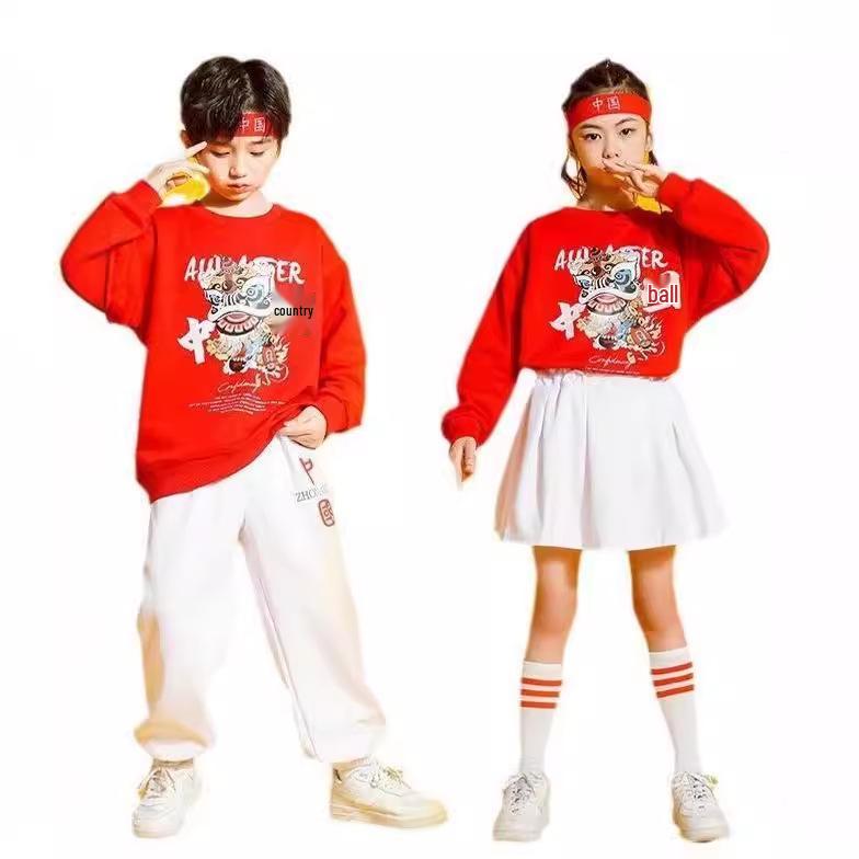 Children’s Day Chinese Style Performance and Choir Costume for Elementary Sports and Cheerleading