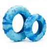 Interactive Dog Toy Tire Shape Textured Dog Chew Toy Teeth Cleaning Toy for Aggressive Chewers Tug-of-War Toss And Catch