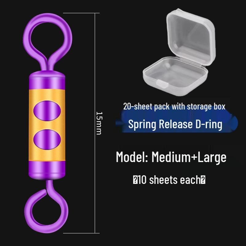 Anti-Tangle Silicone Leader Clip & Connector - Force-Relieving Fishing Tackle Accessory
