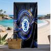 Пляжний рушник з принтом Chelsea FC, швидковисихаючий, м'який, портативний, великий прямокутний пляжний килимок для подорожей, басейну