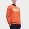 FILA Letter Logo Printed Round Neck American Style Sweatshirt Men Sweatshirt Autumn-Orange F11M349213F-OR