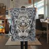 1 Manta de Franela con Estampado de Dibujos Animados, Alta Calidad, Cómoda para Todas las Estaciones, Decoración del Hogar, Calidez y Confort, Perfecta para Regalo de Navidad o Cumpleaños