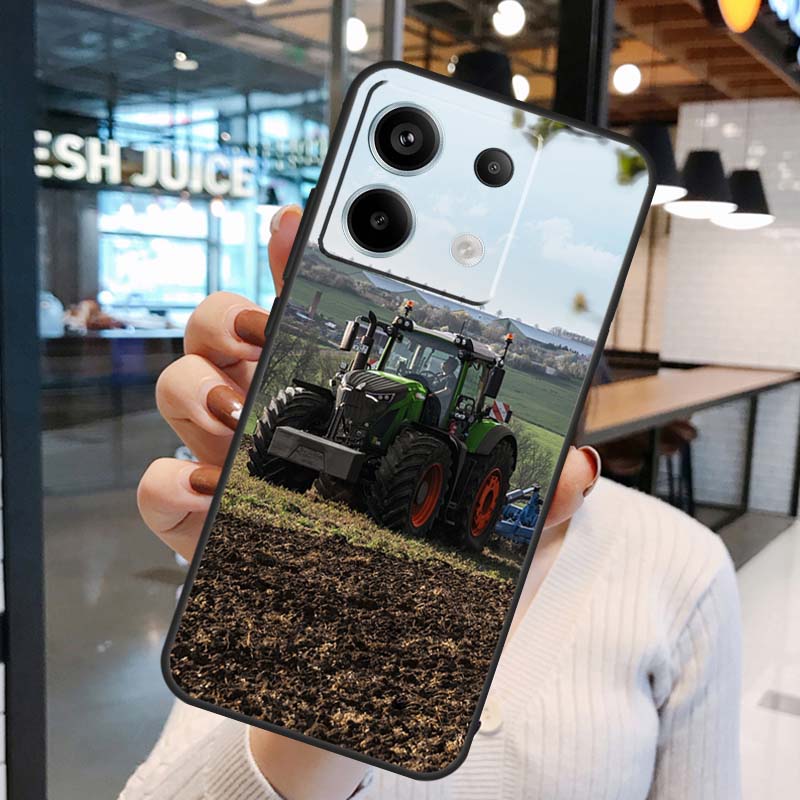 Tractor Car Case For Xiaomi Redmi Note 11 9 10 12 13 14 15 Pro Plus Redmi 15 15C 10C 12C 13C 14C Cover