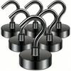 Heavy Duty Magnetic Hooks, Magnet With Hooks, For Cruise Cabins, Classrooms, Offices, Grilling, Heavy Duty Magnetic Metal Hooks
