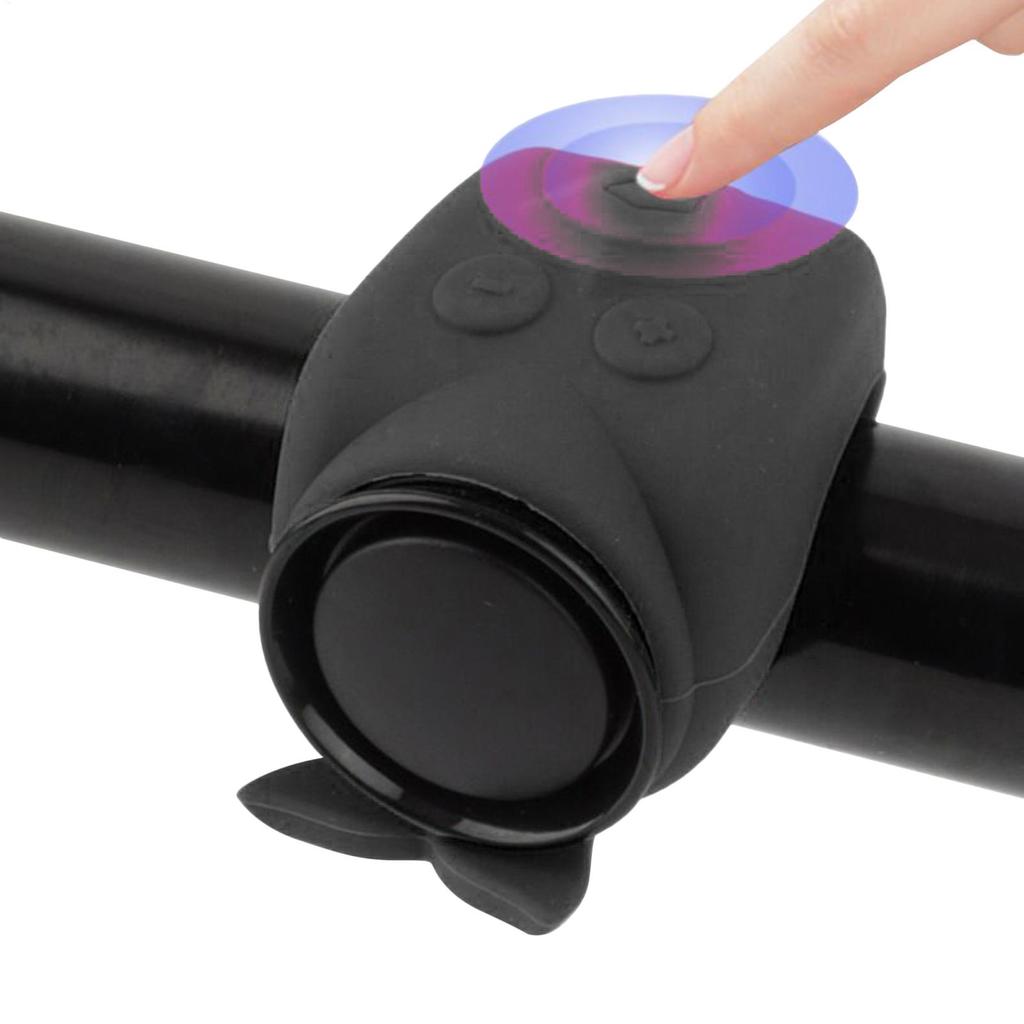 Electric Bike Horn Electronic Bicycle Horn Electric 4 Tones Cycling Alarm Bell Portable Cycling Horn For Road Commuting Hiking