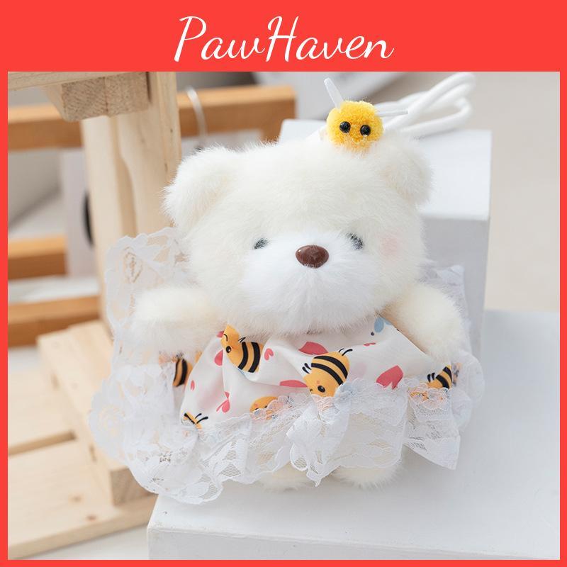 Plush Toy Bear Keychain Soft Stuffed Animal Backpack Accessory Collectors Gift