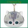 Mofusand Cartoon Shark Cat Headphone Bag Wallet Animal Pendantwith Pp Cotton
