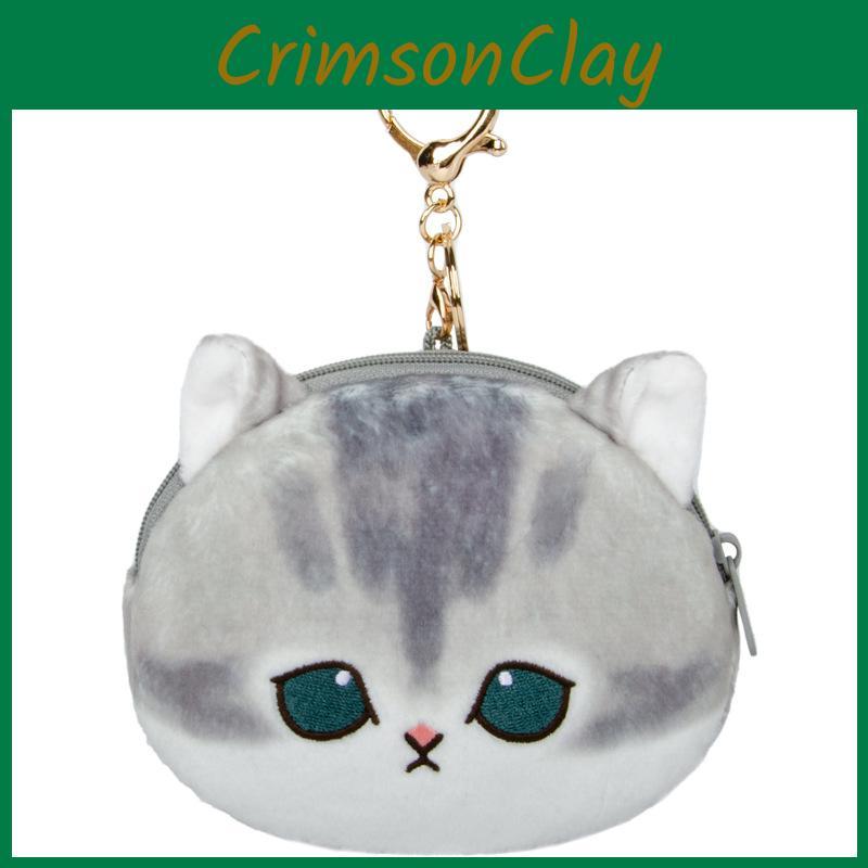 Mofusand Cartoon Shark Cat Headphone Bag Wallet Animal Pendantwith Pp Cotton