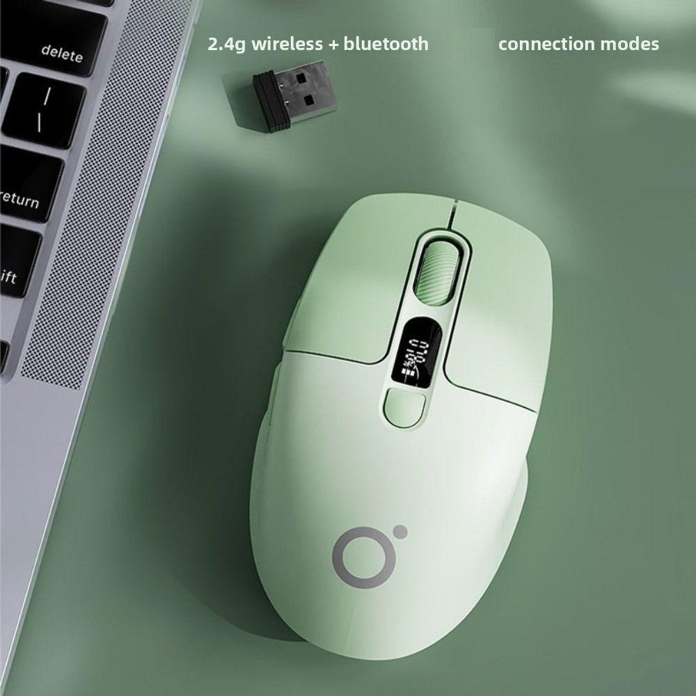 Screen Display Wireless Bluetooth Mouse Rechargeable Ergonomic Mouse Laptop Wireless Mouse  Office