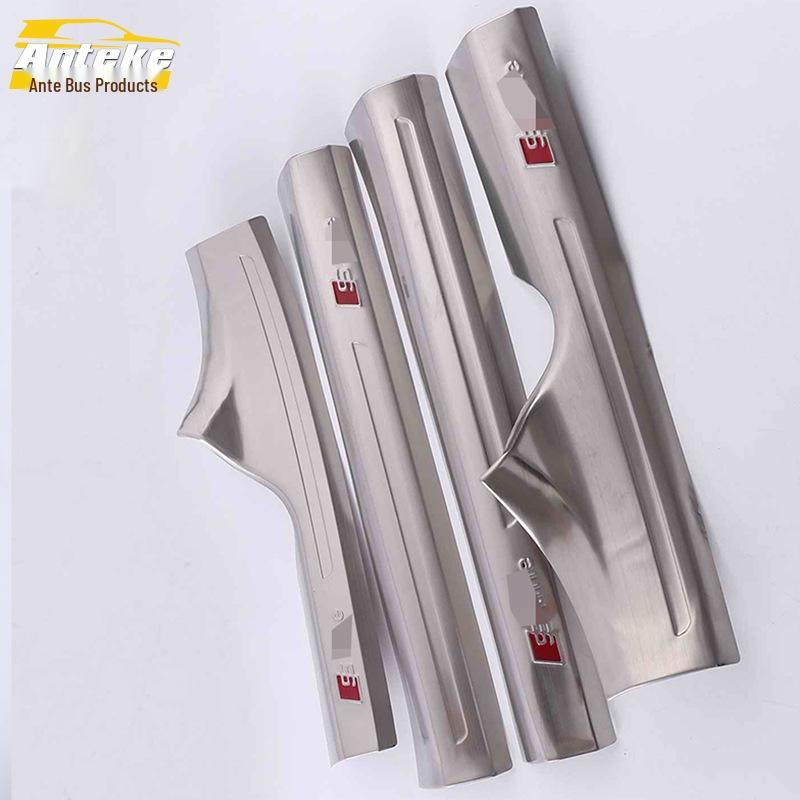 16 A4L Stainless Steel Sill Strips: Tailgate and Trunk Protection Decor