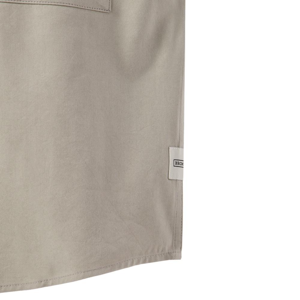 BROMPTON LONDON Cotton Half Sleeve Shirts - Beige (P242Ush410)
