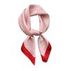 Spring And Summer Striped Simulated Silk Scarf 70 * 70Cm Small Square Scarf For Women With T-Shirt Shawl Decoration Tied Bag Scarf