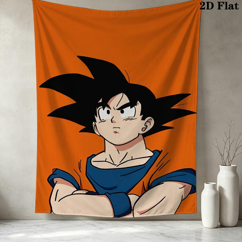 Dragon Ball Z Wall Tapestry Aesthetic Wall Hanging Printed Fabric Blanket Decorative Tapestries For Bedroom Living Room Home Decor