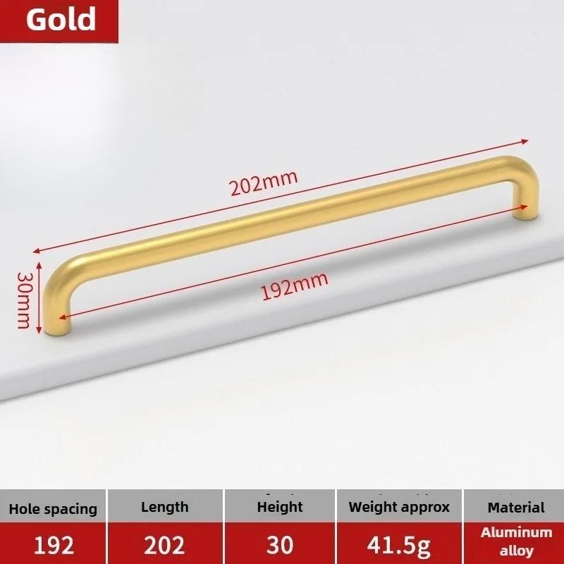 Moderne minimalistische Griffe Schrank Kommoden Massive Aluminiumlegierung Schranktürgriffe Kleiderschrank Schublade Küchenmöbelbeschläge