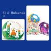 Eid Mubarak Moon Shape Gift Boxes Candy Cookie Packaging Boxes Muslim Islamic Party Decoration Ramadan Kareem Gift Supplies