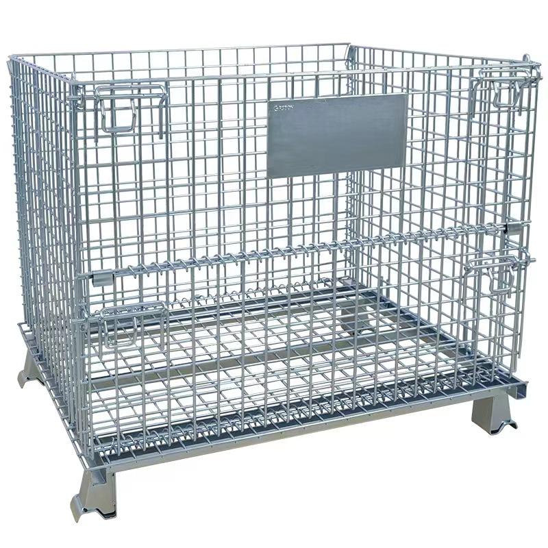 Stackable Iron Frame Folding Warehouse Cage