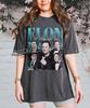 Elon Musk Retro Collage Grafisch T-shirt, Vintage Geïnspireerde Kleding