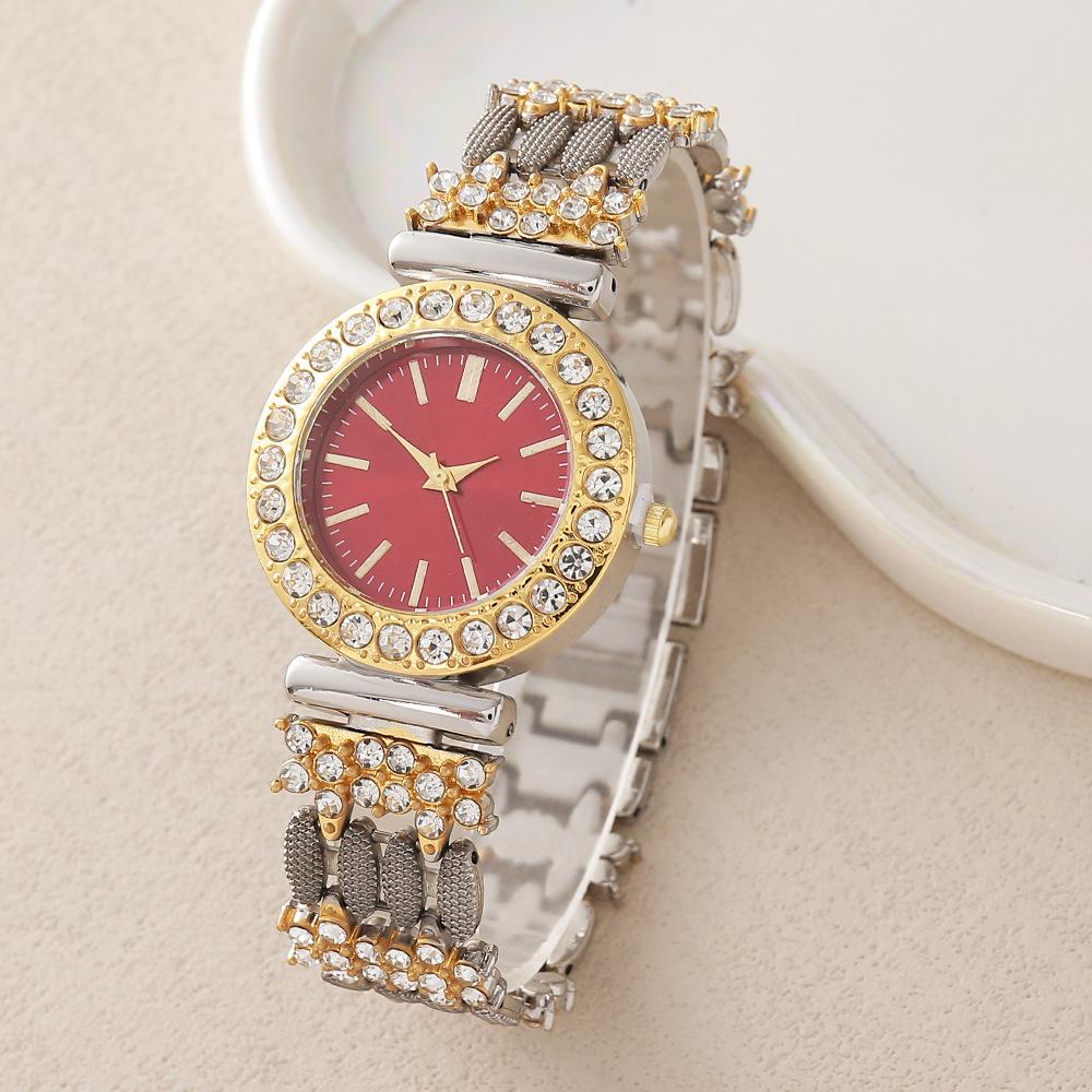 Jewelry Diamond-Set Roman Numerals Simple Watch Women'S Bracelet Watch Set Women'S Watch