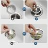 1 Pcs Household Sink Filter Stainless Steel Sink Sewer Filter Kitchen Tools Bathroom Floor Drain Waste Plug Filter