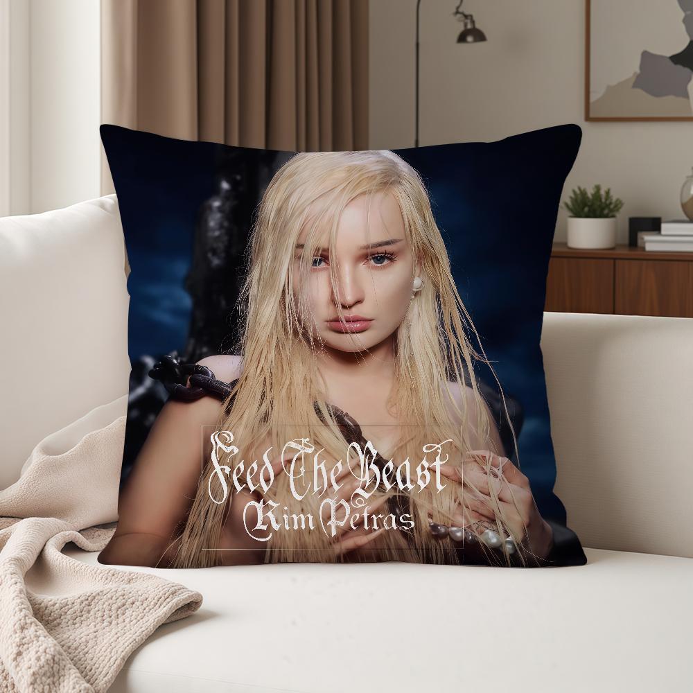German Singer KKim PPetras Pillow Case Suitable For Bedrooms Living Rooms Cars Home Decoration